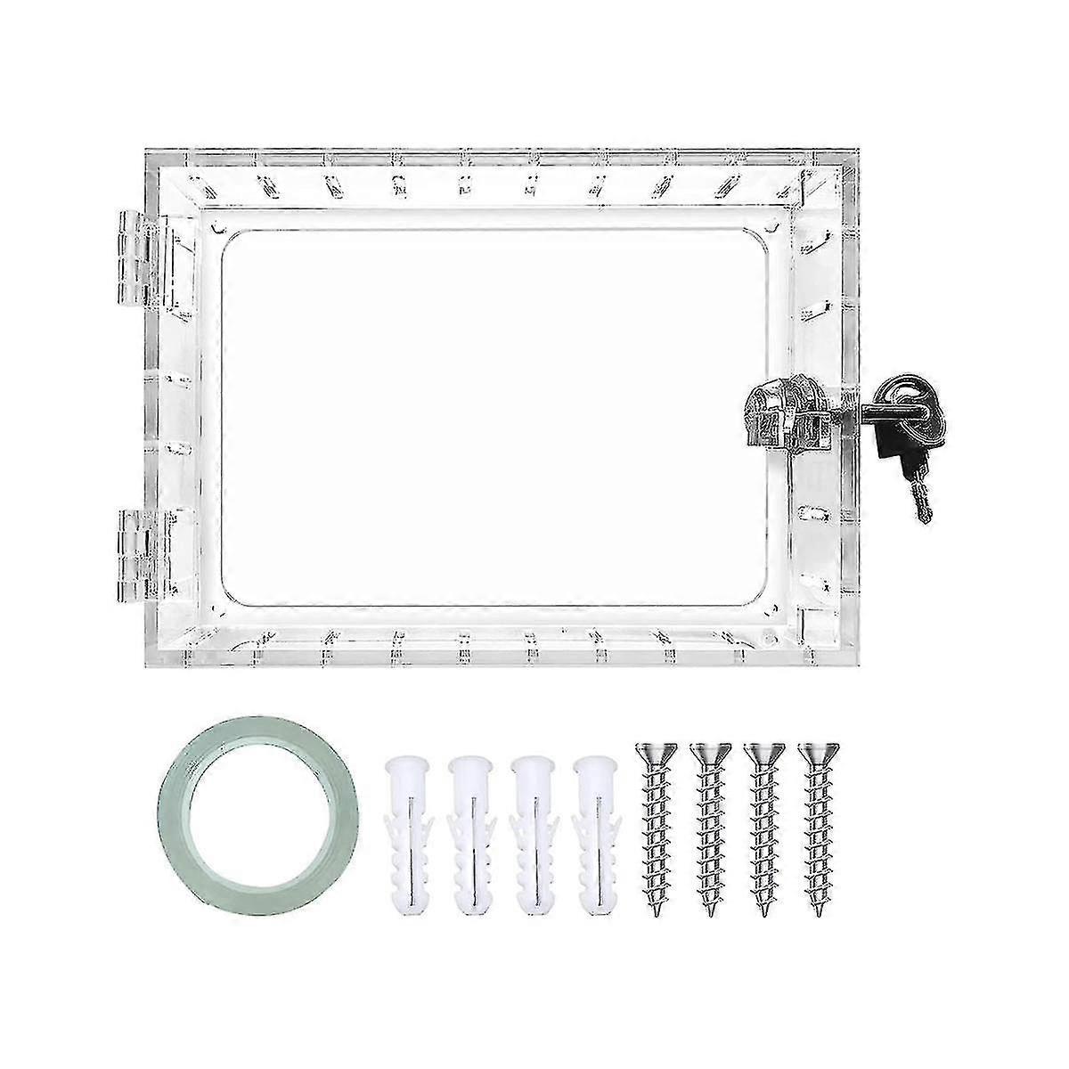 Thermostat Lock Box With Key,clear Thermostat Guard For Thermostat On Wall,fits Thermostats 6.5in H