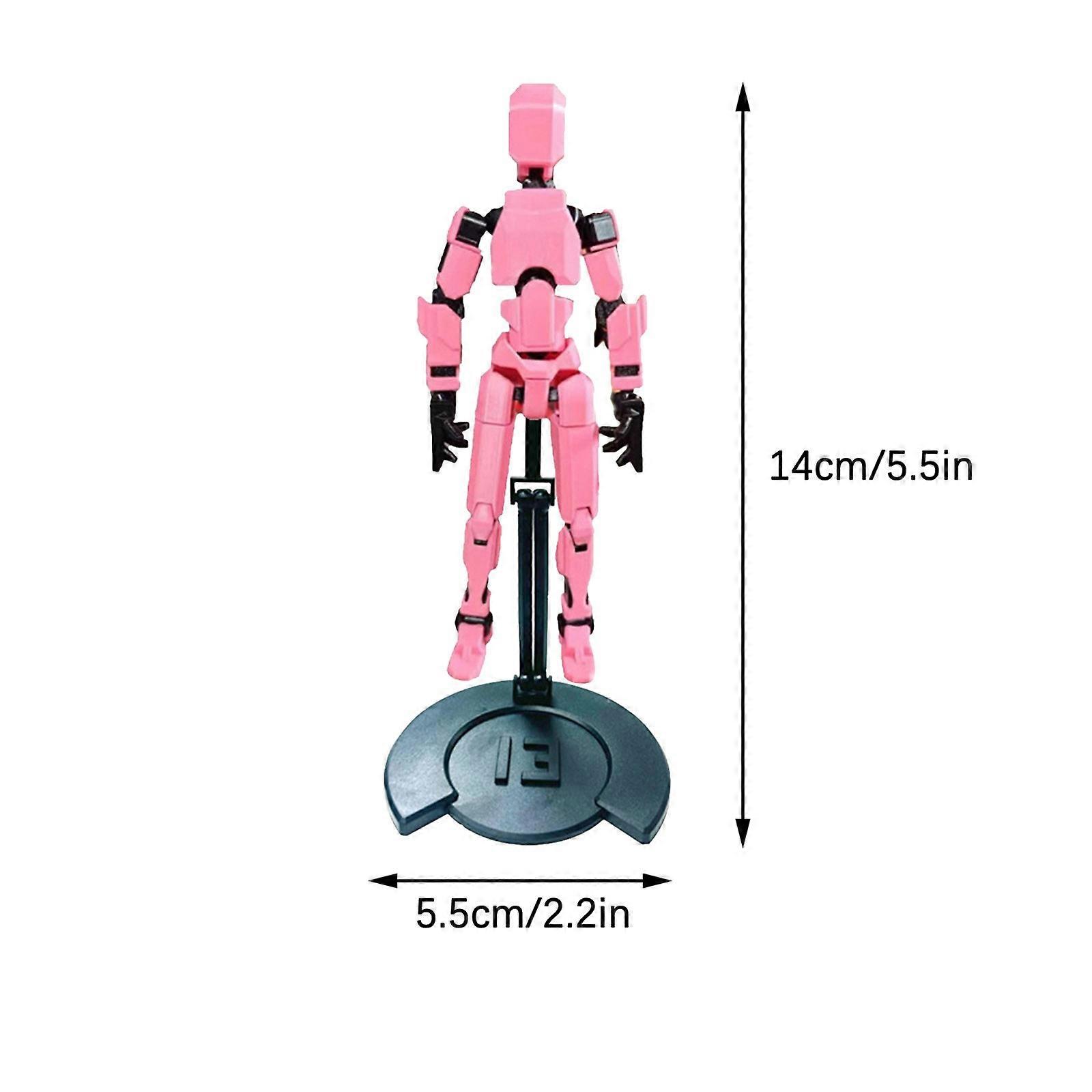 Action Figure Action Figure Printed Movable 13 Articulated Robot Dummy Action Figures Gifts Includes standoffs FAN1335