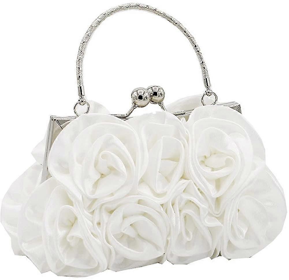 Dames Flower Satijn Avond Handtas