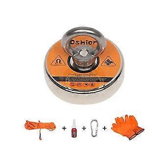 Magnetiskt fiskekit med stark magnet för att dra 550 lbs rephandskar Nätskåp Fiskemagneter med rep för undervattensskattjakt och re
