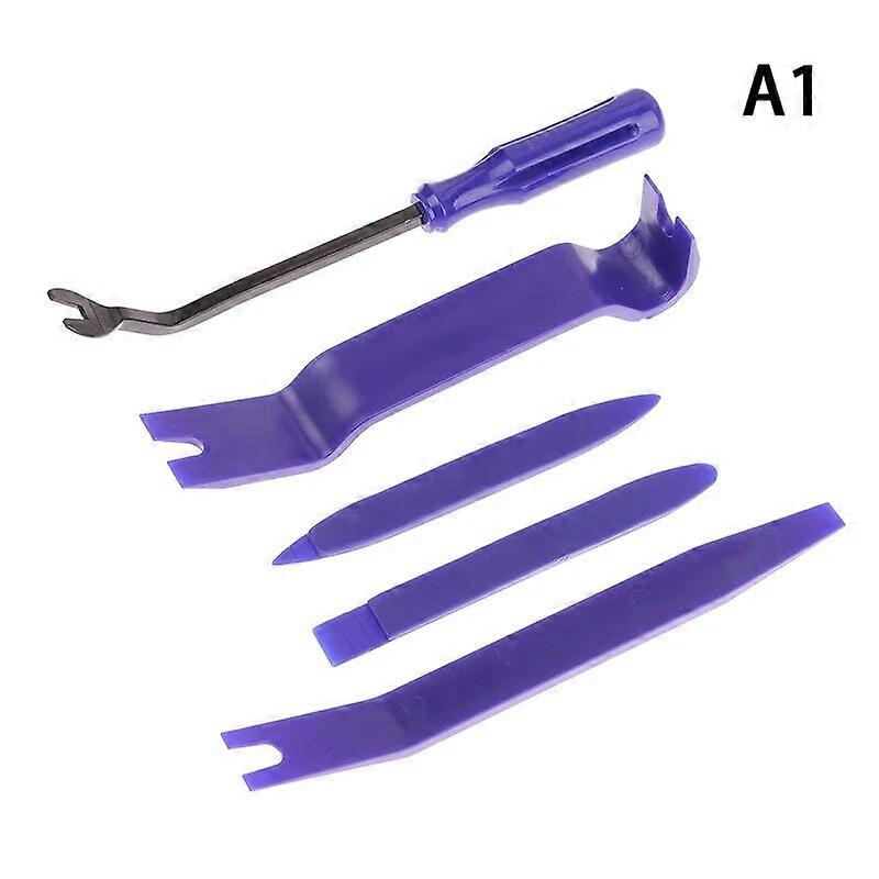 5Pcs Auto Door Clip Panel Trim Removal Tools Kits Navigation Blades Disassembly Plastic Car Interior Seesaw Conversion Repairing