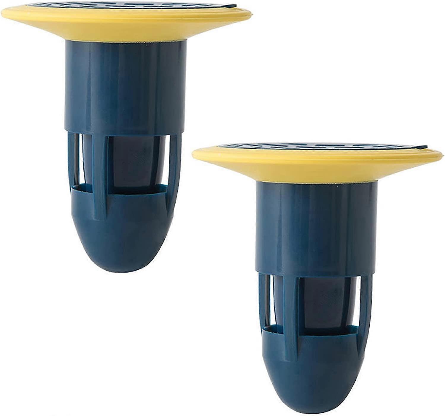 2pcs Shower Floor Drain Backflow Preventer Valve Sewer Core,Blue