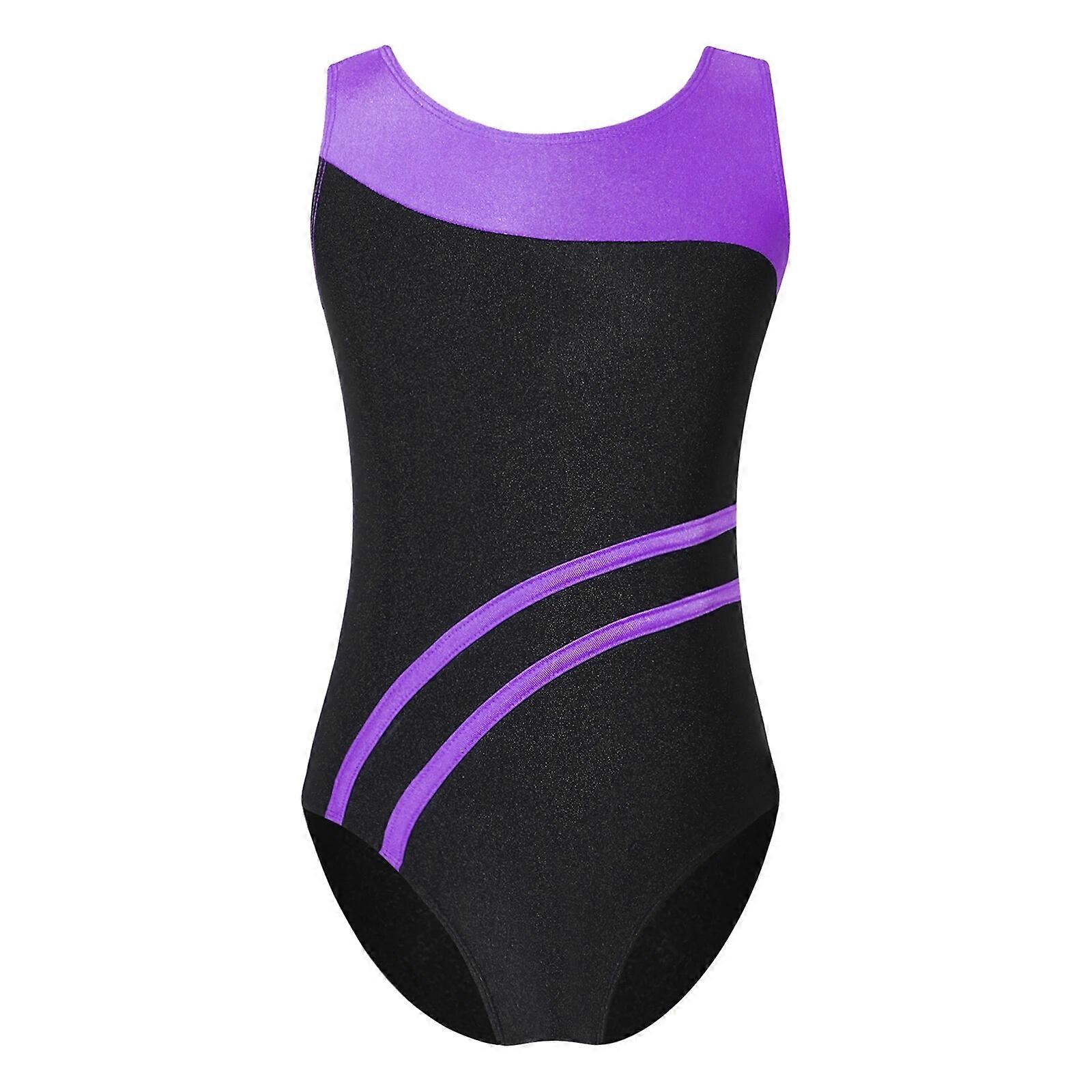 ילדים טוטו בלט ריקוד בגד גוף ללא שרוולים התעמלות אוברול לבנות בלרינה בני נוער מבריק יוגה תרגיל החלקה על בגד גוף