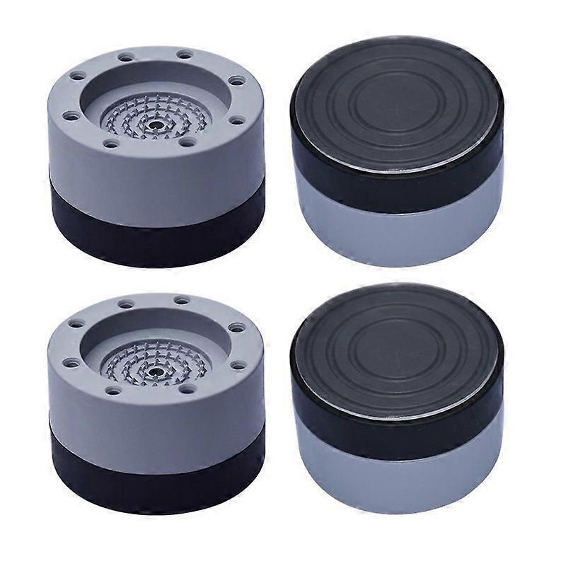 Schokdemper, 4 stuks Wasmachine Vloer Mat Basis Zuignap, Wasmachine En Droger Shock Pad Rubberen Voeten Vaste Antislip, 4cm