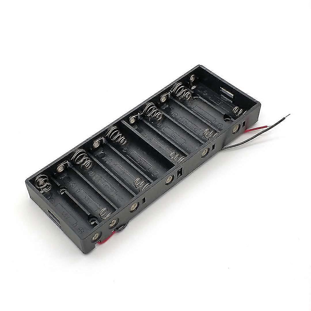 Jinzhaolai Aa Size Power Battery Storage Case Box Holder Leads With 10 Slots Container Bag Diy Standard Batteries Charging Dc15v