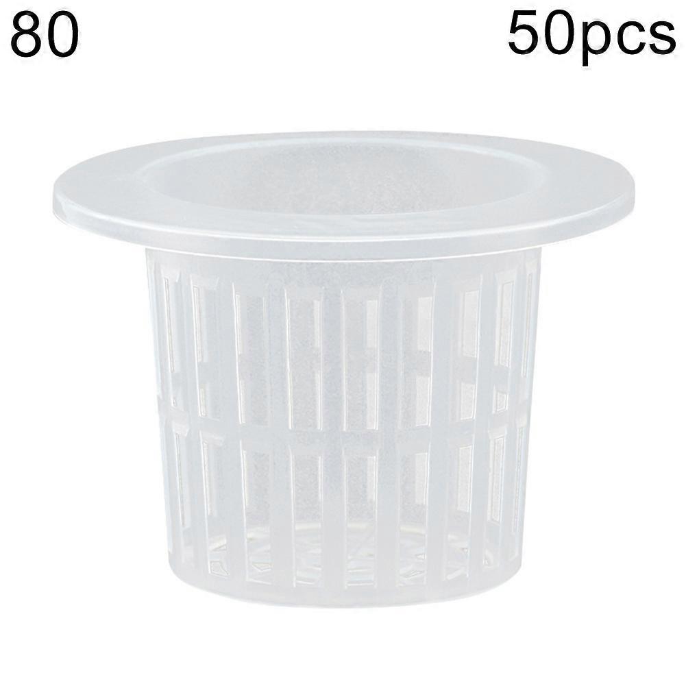 50Pcs Garten Mesh Net Topf Hydroponik Korb Pflanzung Gärtnerei Wurzelbefestigung Halter Qinhai