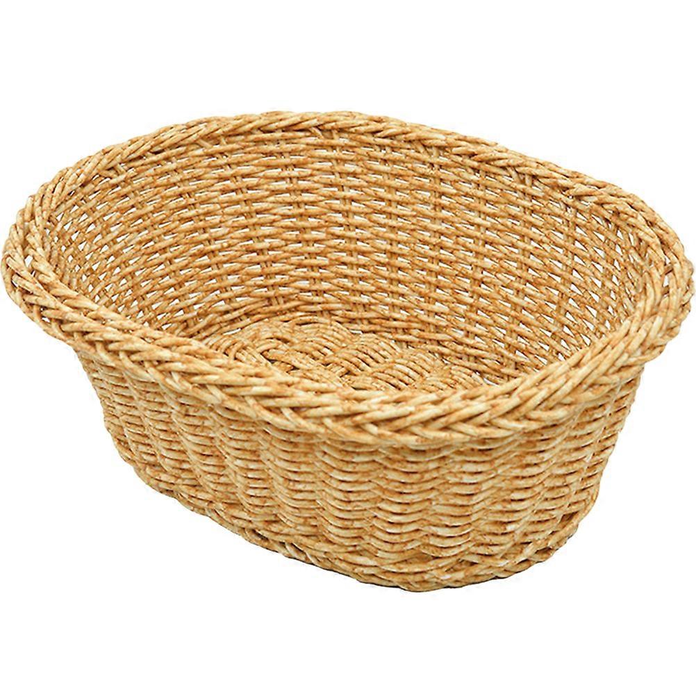 Desktop Imitation Rattan Fruit Box Household Multi-purpose Woven Sundries Basket