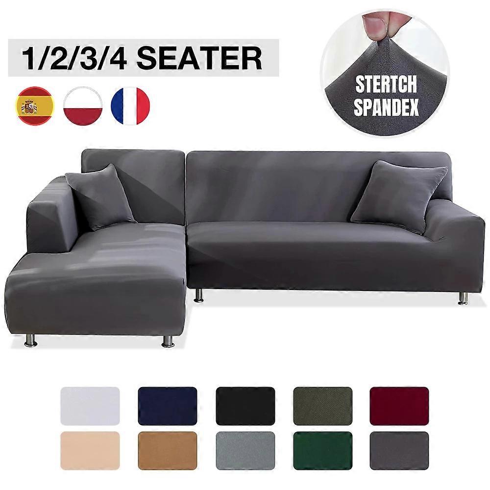 Elastiskt Stretch Sofföverdrag 1/2/3/4-sits Sofföverdrag Sofföverdrag för universella soffor Vardagsrum Sektion L-format överdrag 1PC