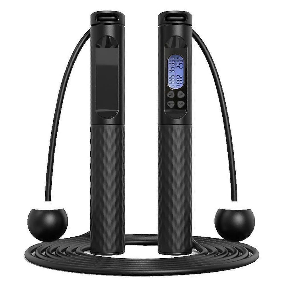 Jump Rope, Digital Jump Rope with Calorie Counter and Alarm Reminder, Weighted Jump Rope for Fitness
