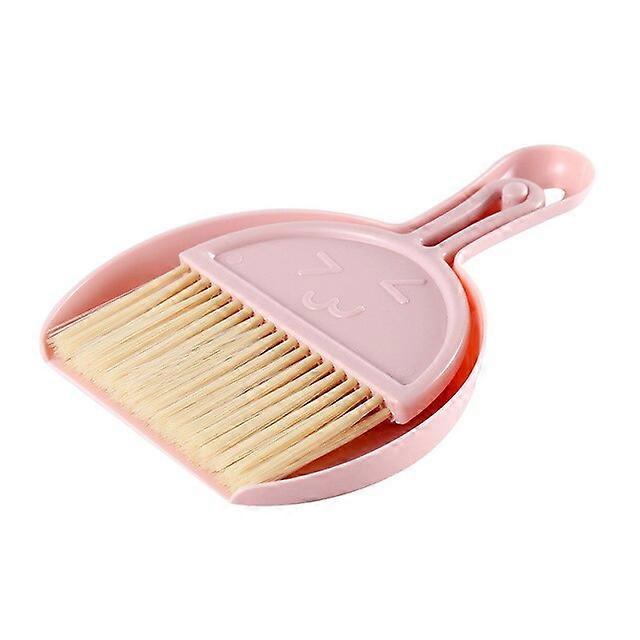 Home Desktop Mini Broom Keyboard Cleaning Brush Small Broom With Dustpan Set Computer Debris Brush