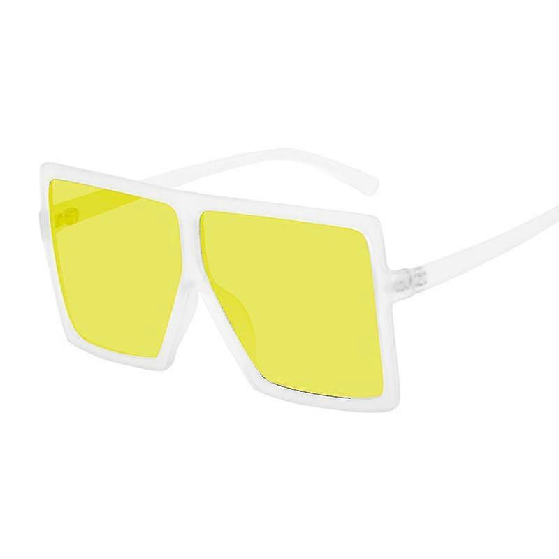 Oversized Shades Zonnebril Vrouw Zwart Fashion Square Big Frame Zonnebril Vrouwelijke Vintage Retro Bril Unisex Oculos Feminino