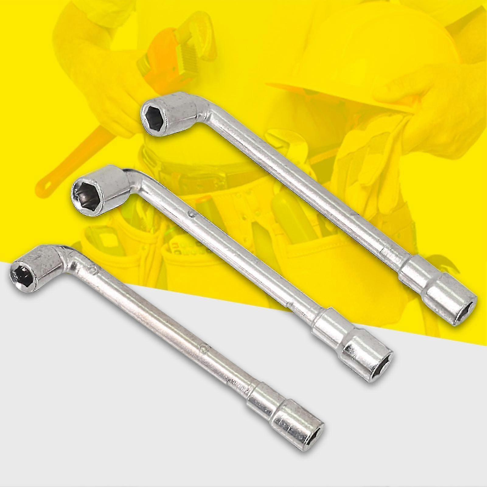 3pcs 6/7/8mm Hexagon Socket Spanner Double Ended L-type Angled Anti-rust Hex Socket Wrench Repair Tool For Vehicles
