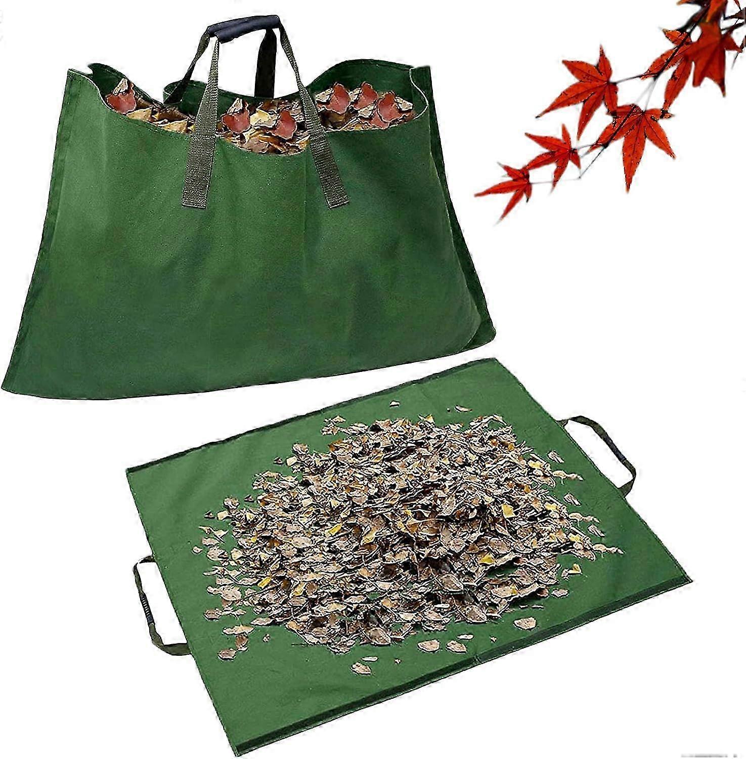 ヘビーデューティキャンバスガーデンゴミ袋、ヤード用葉廃棄物コレクター