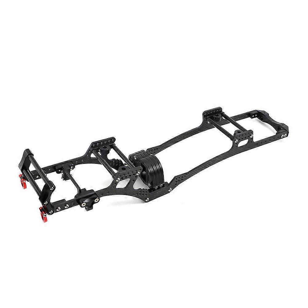Carbon Fiber LCG Chassis Kit Frame Rail Skid Plate Set for SCX10 1/10 RC Crawler Car DIY Upgrade Par