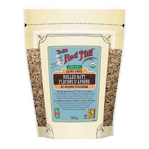 Bobs Red Mill Βιολογική Έλαση Βρώμης Extra Thick, 454 γραμμάρια (Περίπτωση 4)