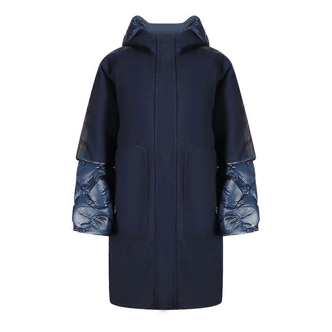 Parajumpers Joy 海军蓝超大号长款连帽羽绒服