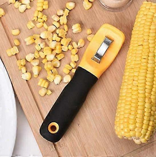 Corn Peeler, Corn Stripper Knife, Kitchen Corn Cob Remover Serrated Vertical Blade Remover,7533