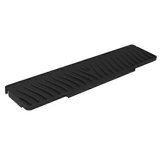 Faucet Sink Splash Guard Silicone Drain Mat for Kitchen Sink Anti-Slip Water Catcher Pad with Striped Grooves