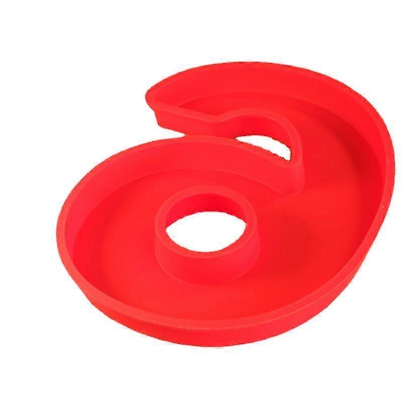 Numbers Cake Molds Silicone Baking Pans for Birthday and Anniversary, Liquid Silicone Baking Molds Numbers for Cakes Bpa Free, Number of 6