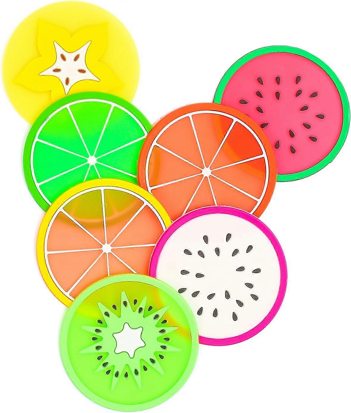 Chic Functional Non-Slip Fruit Coasters