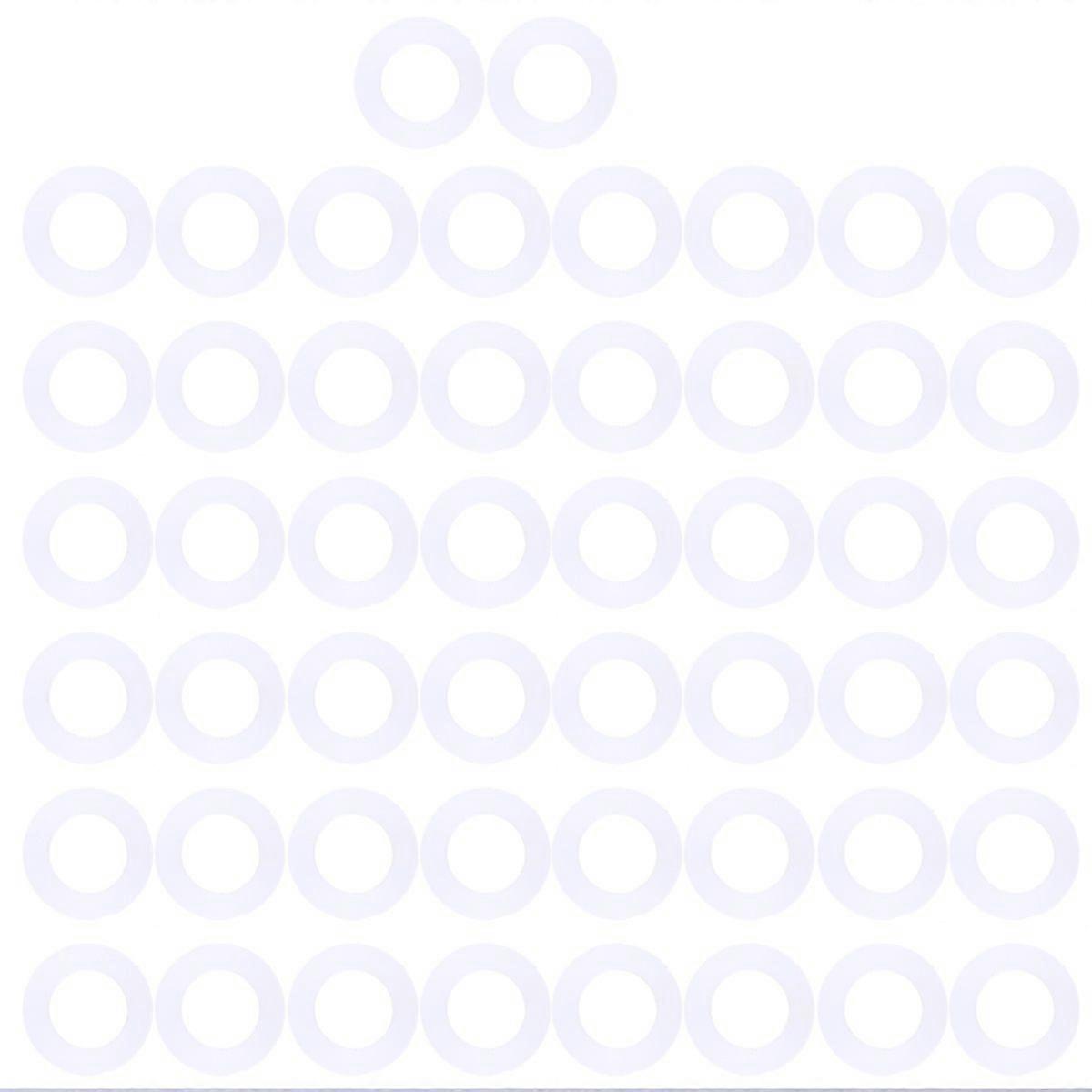 50pcs Silicon Rubber Sealing Ring Ring with Strong Sealing Performance