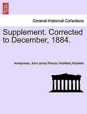 Supplément corrigé en décembre 1884