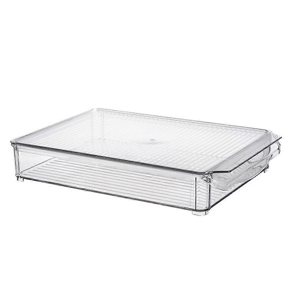 PET Stackable Kitchen Pantry Cabinet Refrigerator Freezer Food Storage Box  S