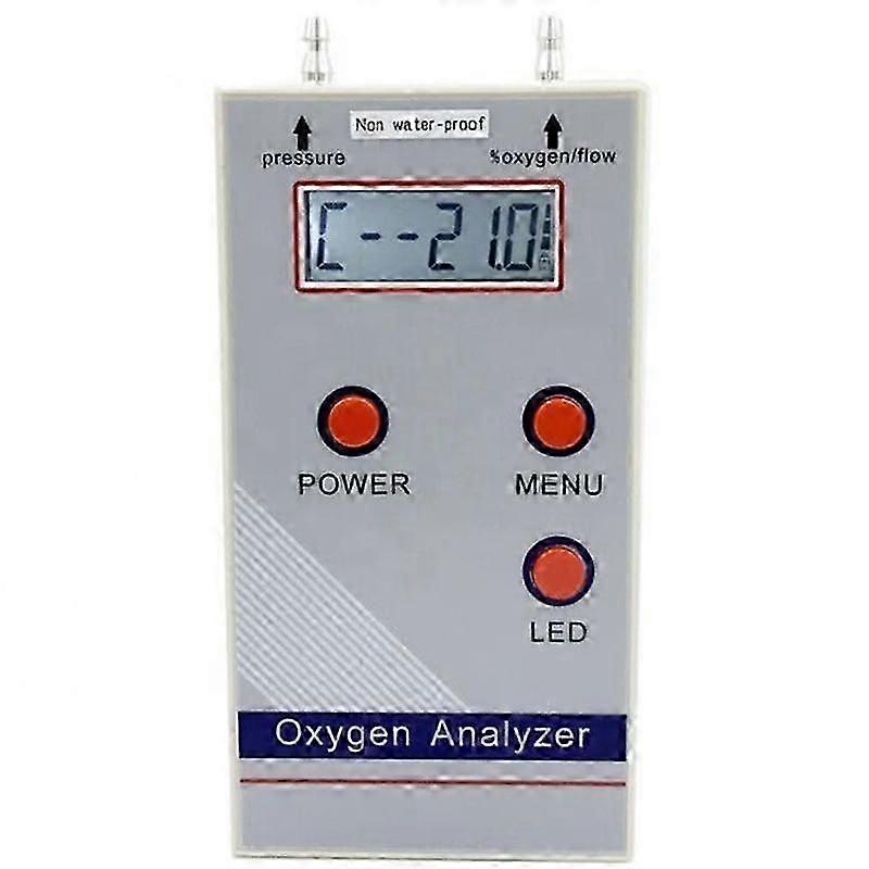 Analyseur d'oxygène professionnel portable O2, détecteur de concentration d'oxygène 21 %-100 % O2, détecteur de gaz, prise UE