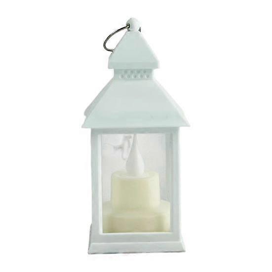 Yousheng Xmas Flameless Candle Light Flameless Decorative Anti-rust Hollow-out High Transmittance Wind Lamp Home Decor
