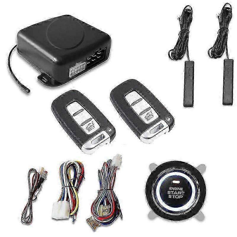 Car  Remote Control Pke Car Keyless Entry Engine Start Alarm System Push Button Remote Starter Stop