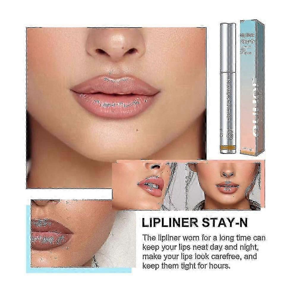 OUHOE תוחם שפתיים מתקלף, עמיד במים לנשים Lip Absorb Lip Tool C