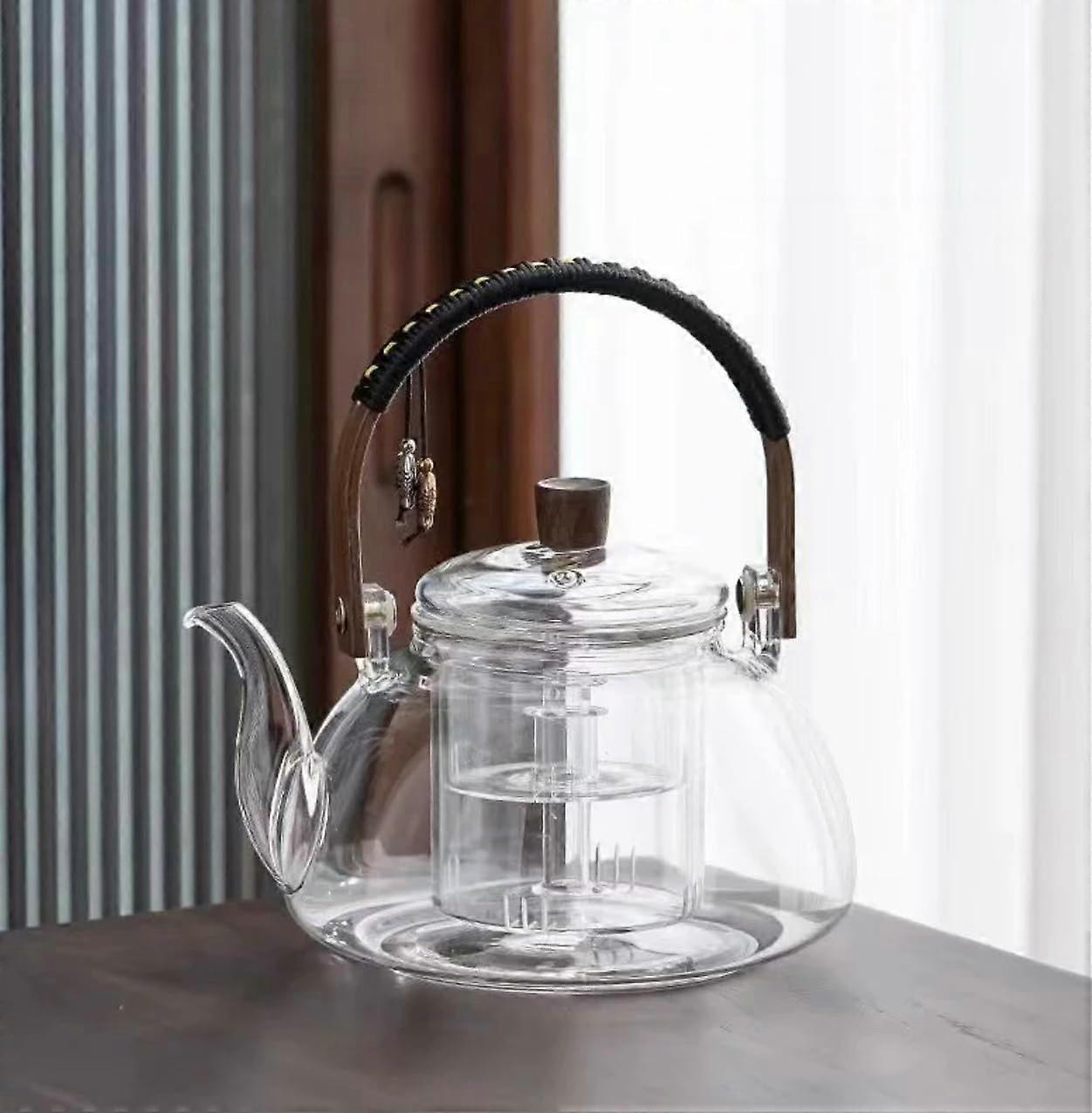 Japanese Style 950ml Glass Teapot for Blooming and Loose Leaf Tea Maker Set