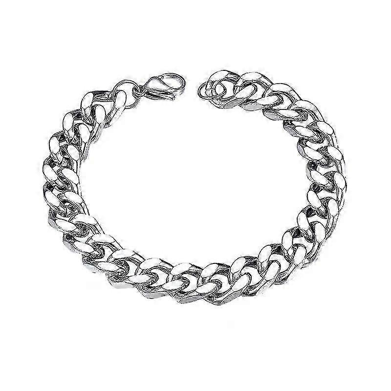 Bracelet  Cuban Link, Silver 21CM