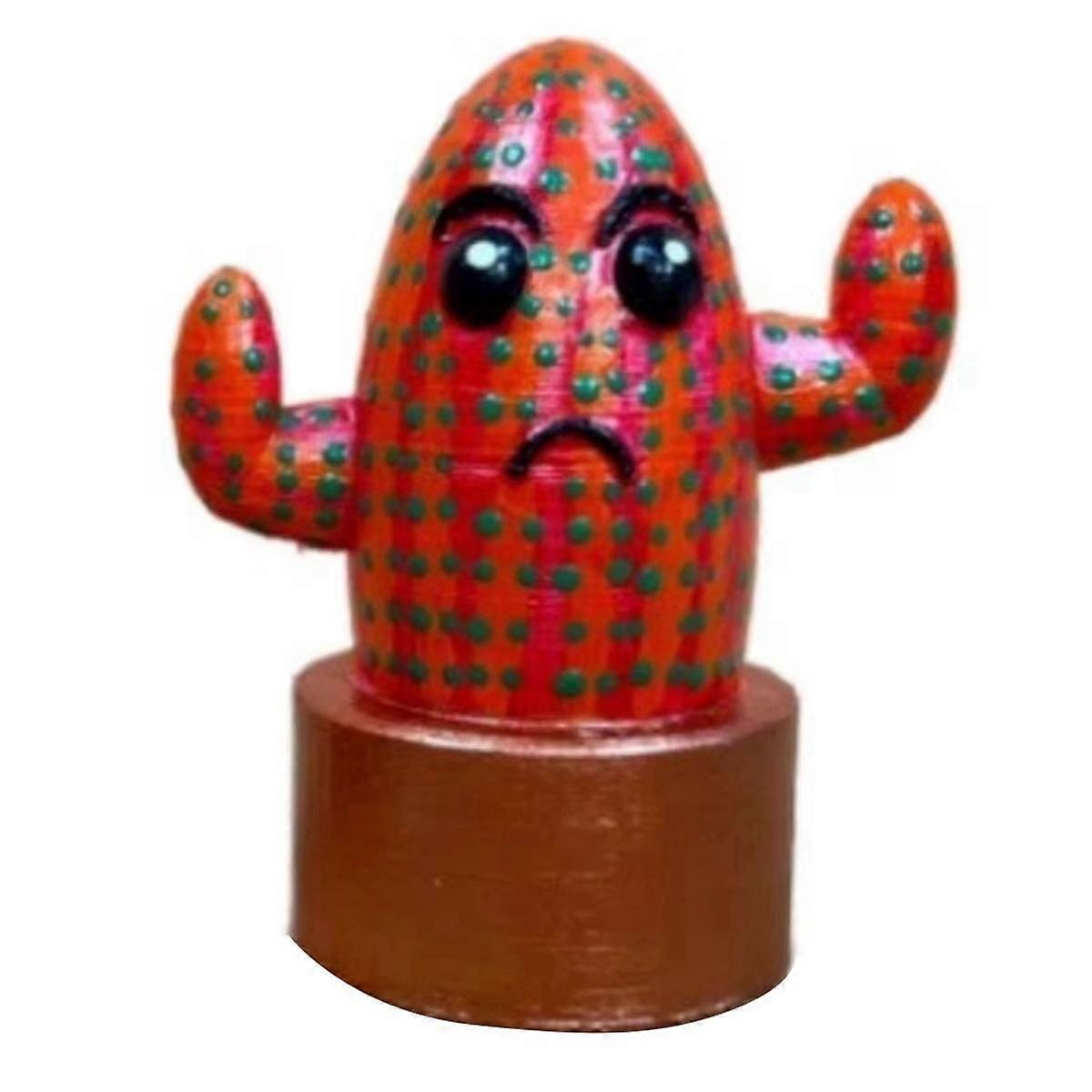Cactus Doll Big Eye Cactus Miniature Unique Mini Desktop Cactus Ornaments Room Decoration A