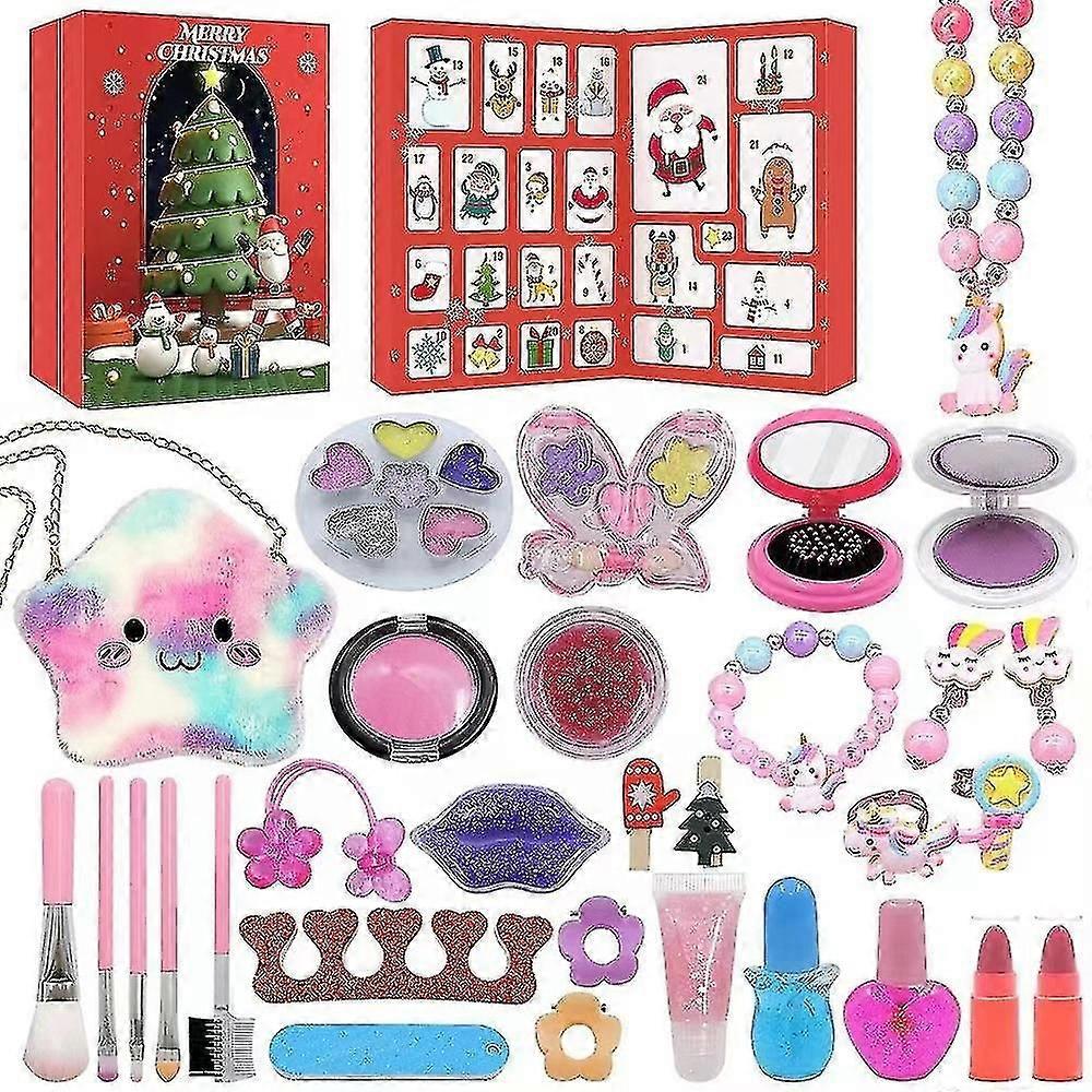 HUNCV-Christmas Countdown Blind Calendar Box Set Decompression Christmas Blind Countdown Gift Box Toy Style 33 thsin