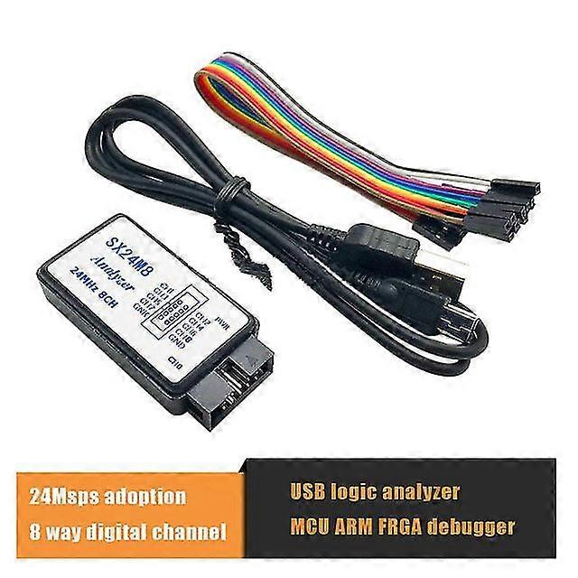 Usb Logic Analyzer 24mhz 8 Channel 24m/seconds Logic Analyzer Debugger For Arm Fpga Logic Analyzer Logic 24m 8ch