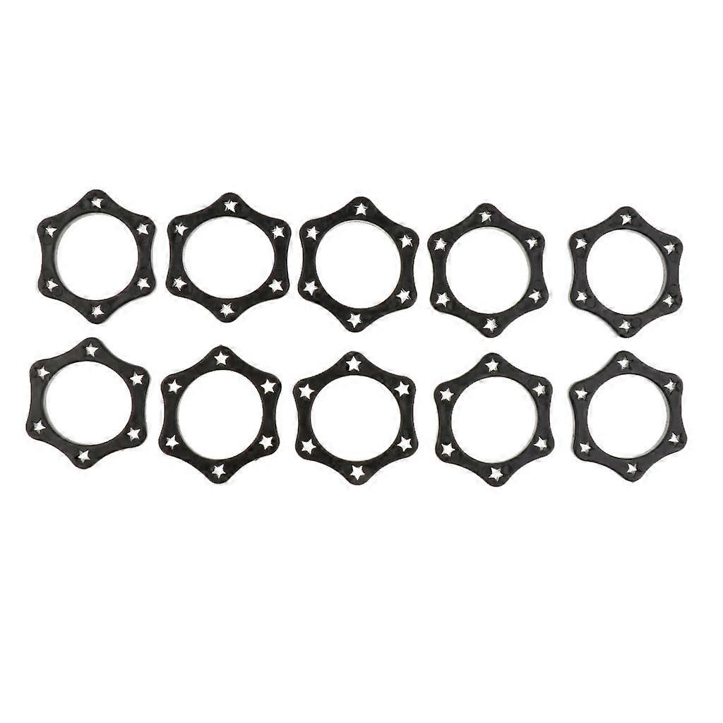 10x Hexagonal Mic Slip Holder Roller Wireless Microphone Shakeproof Ring