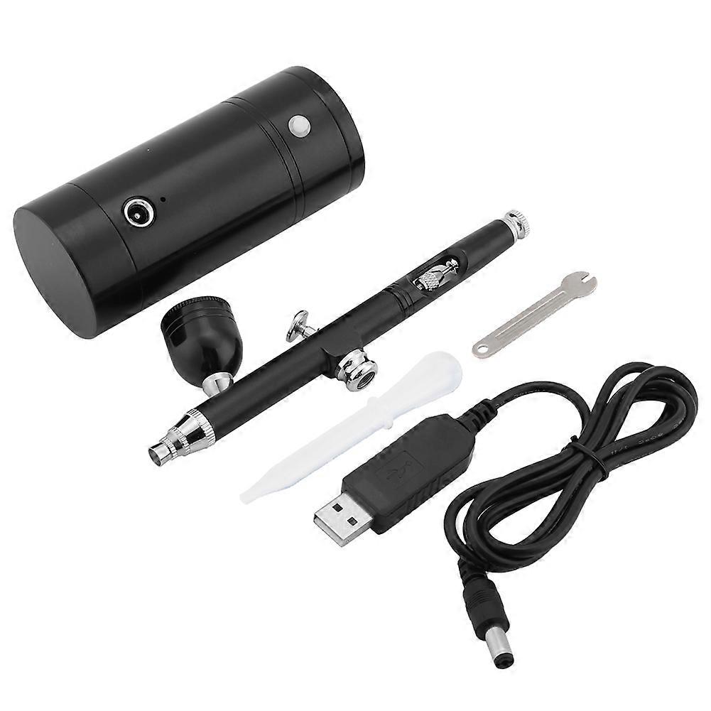 Mini Air Compressor Airbrush Spray Gun Set 7CC Capacity Set