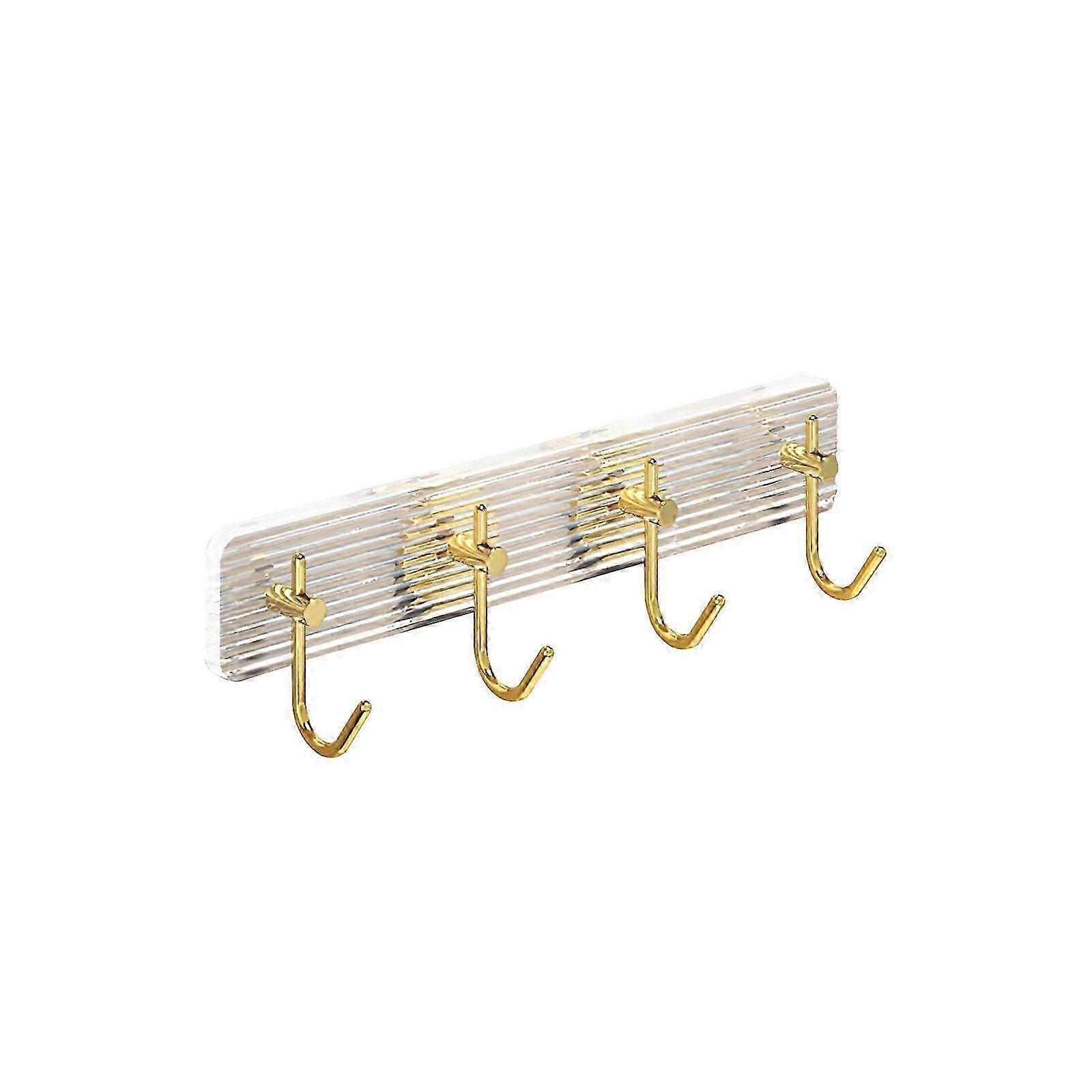 جديد مطلي بالذهب كبير هوك الاكريليك قسط التخزين المنزلي: خطافات حائط لاصقة عملية