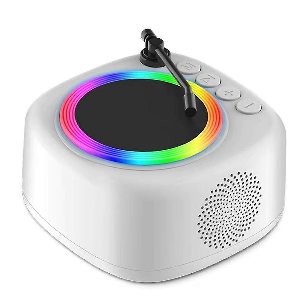 الرجعية تسجيل لاعب بلوتوث مكبر صوت صغير خمر Hifi الصوت مربع الموسيقى HD مسجل مع بطاقة TF لدعم الضوء الملون