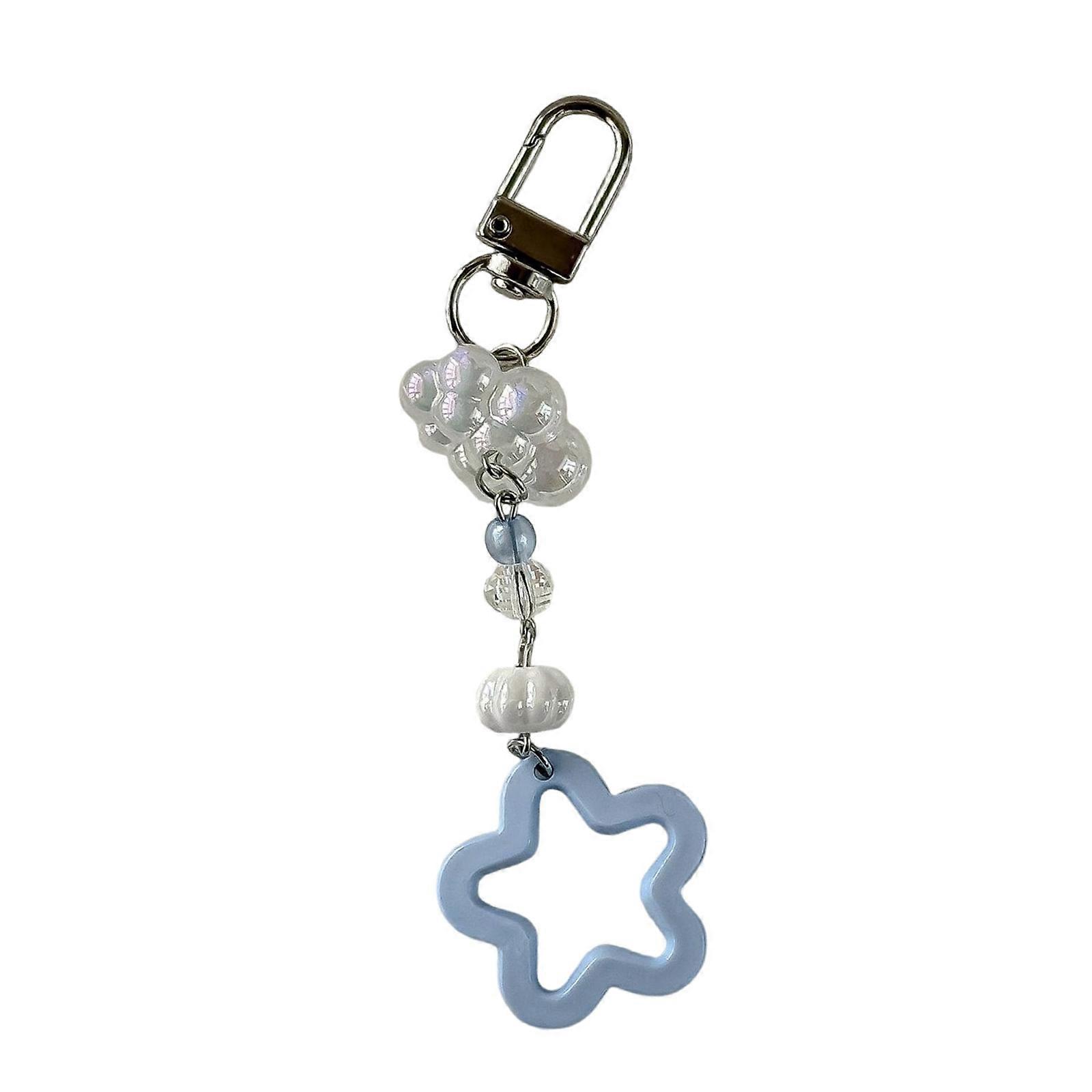 Star Shaped Pendant Phone Chain Featuring Cloud Charm Accessory for Stylish and Personalize Look in Pastels Styles