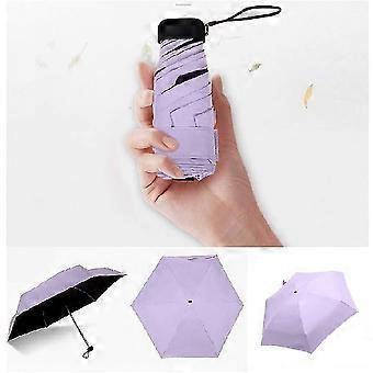 Small Mini Portable 5-folding Slim Pocket Flat Umbrella/ Travel Mini Umbrella