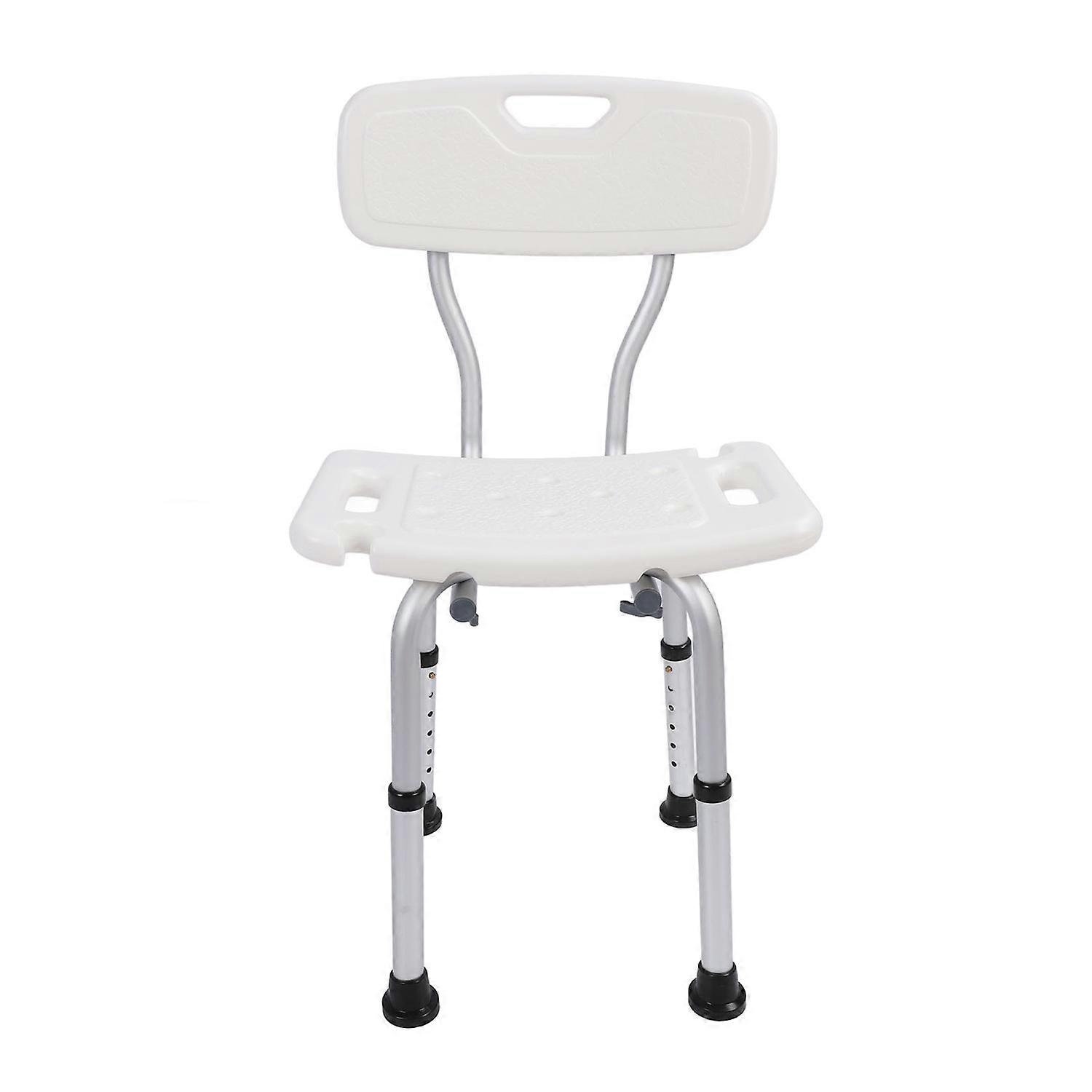 Height Adjustable Backrest Bath Chair Non Slip Backrest Bath Chair 250 Lbs Aluminium Alloy Shower Ch