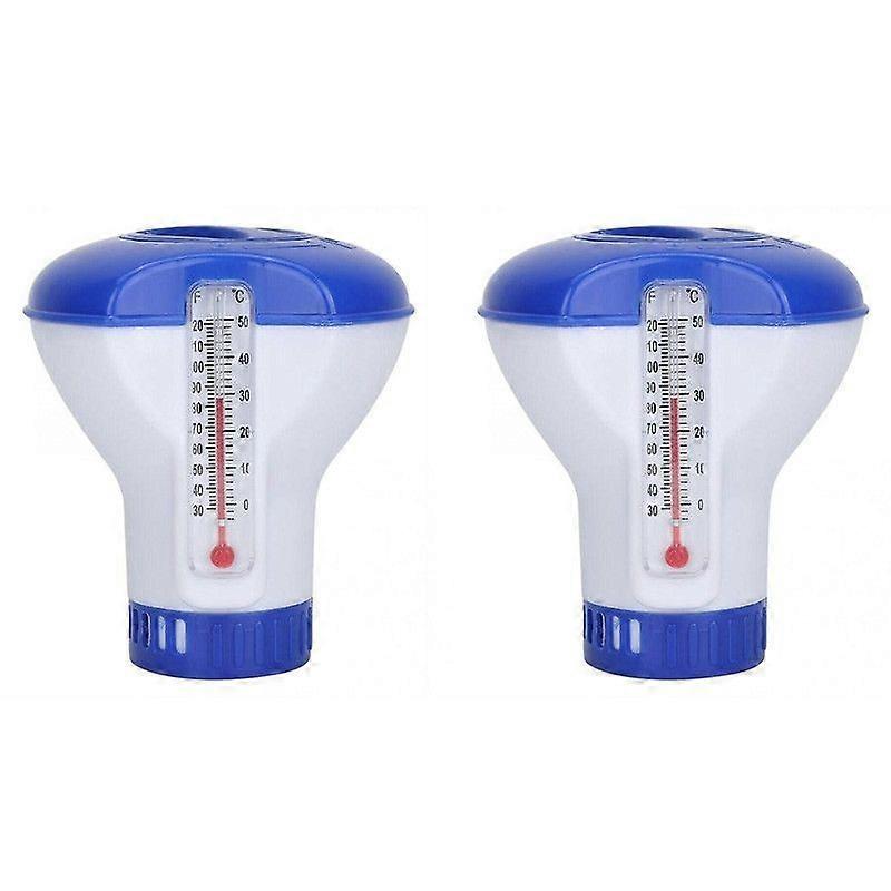 Floating Dispenser Chlorine Tablets with Thermometer Hot Tub Swimming Pool Spa, Floating Pool Chlorine, Chlorine Tablet HolderScvvd