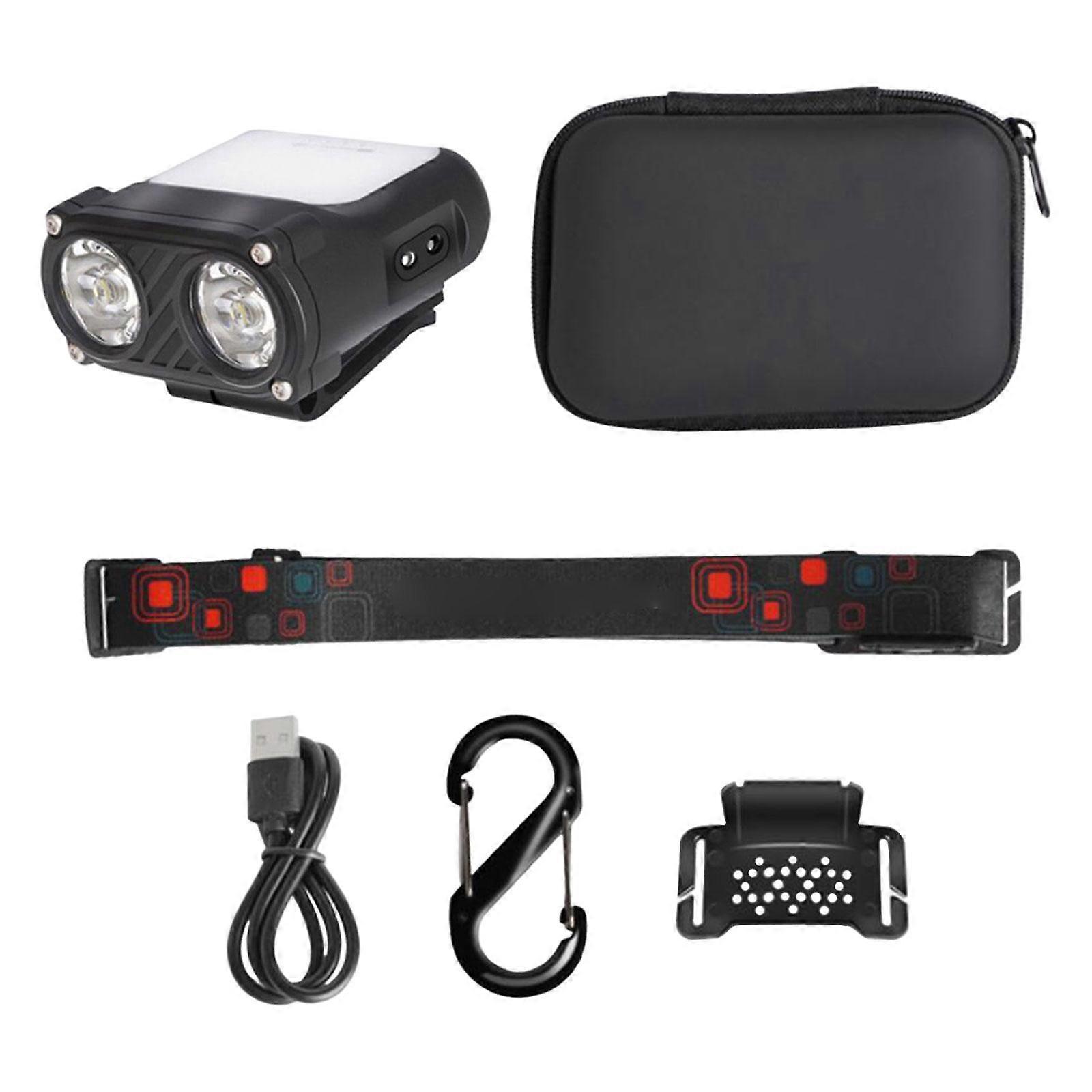 Mini LED Headlamp Flashlight Body Sensor Lightweight with Head Strap Bright