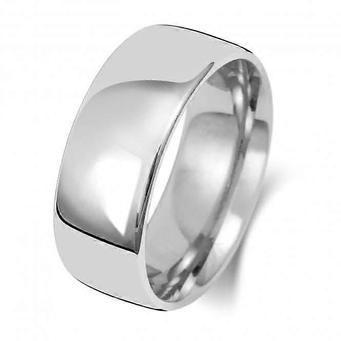 Wedding Band 9K Slight Court 8mm-1.25 Wedding Ring W118WL