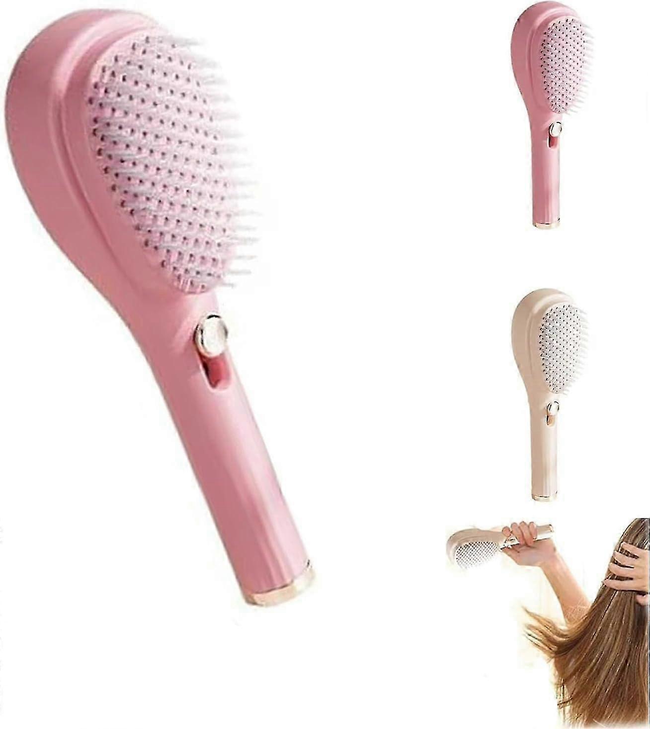 Scalp Massage comb with retractable hairs, telescopic one-click cleaning hair comb, self-cleaning antistatic hair brush for all Types
