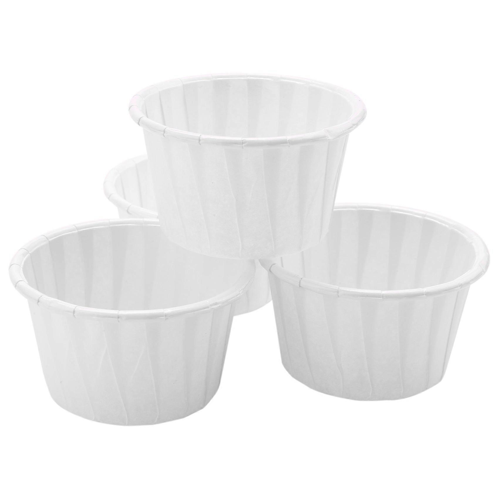 100Pcs Paper Cup Nose Hair Face Hair Removal Wax Bean Container Cake Paper Tray Paper Bowl Melting W