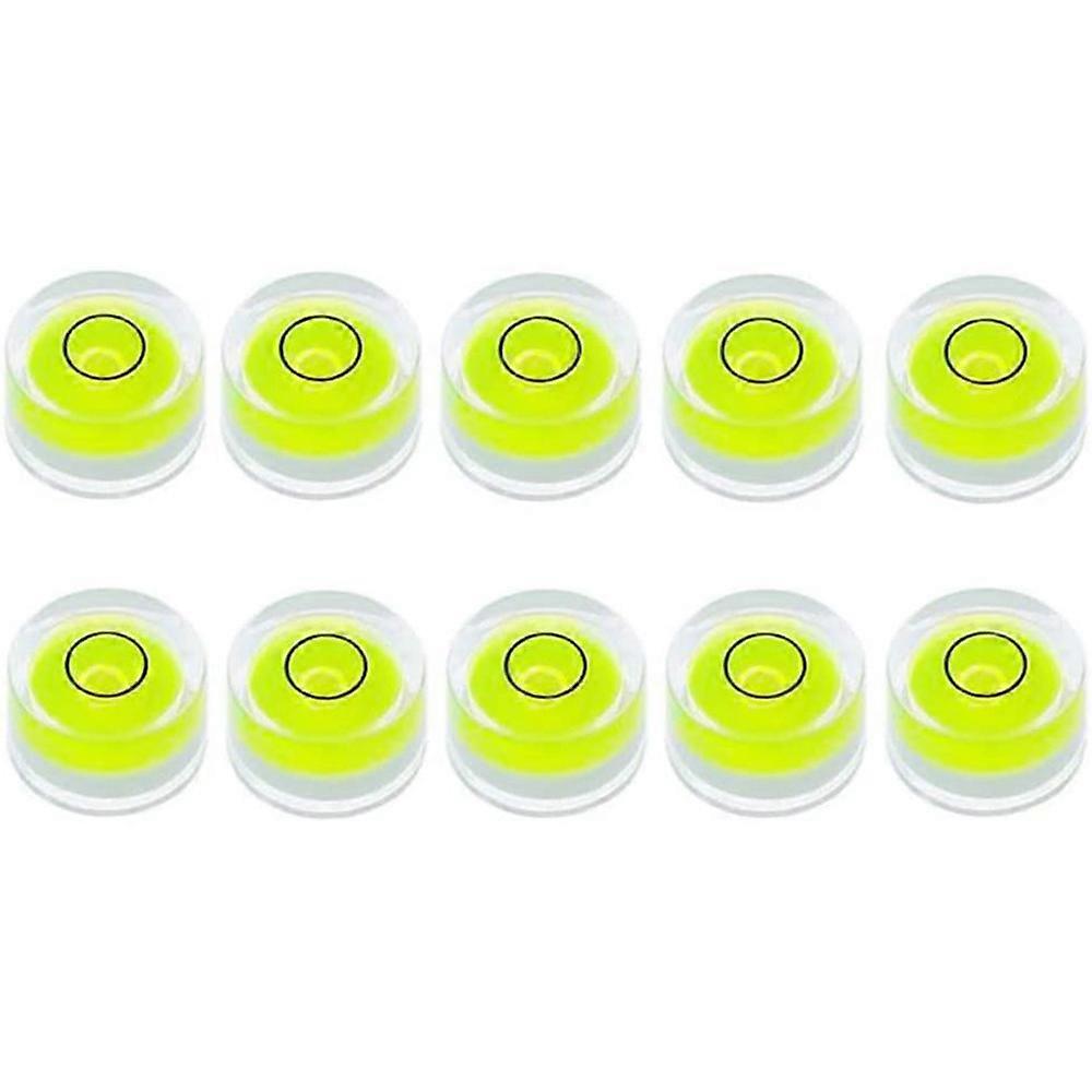 10Pcs Mini Bubble Spirit Level for Leveling Tripod Telescope 10X6mm