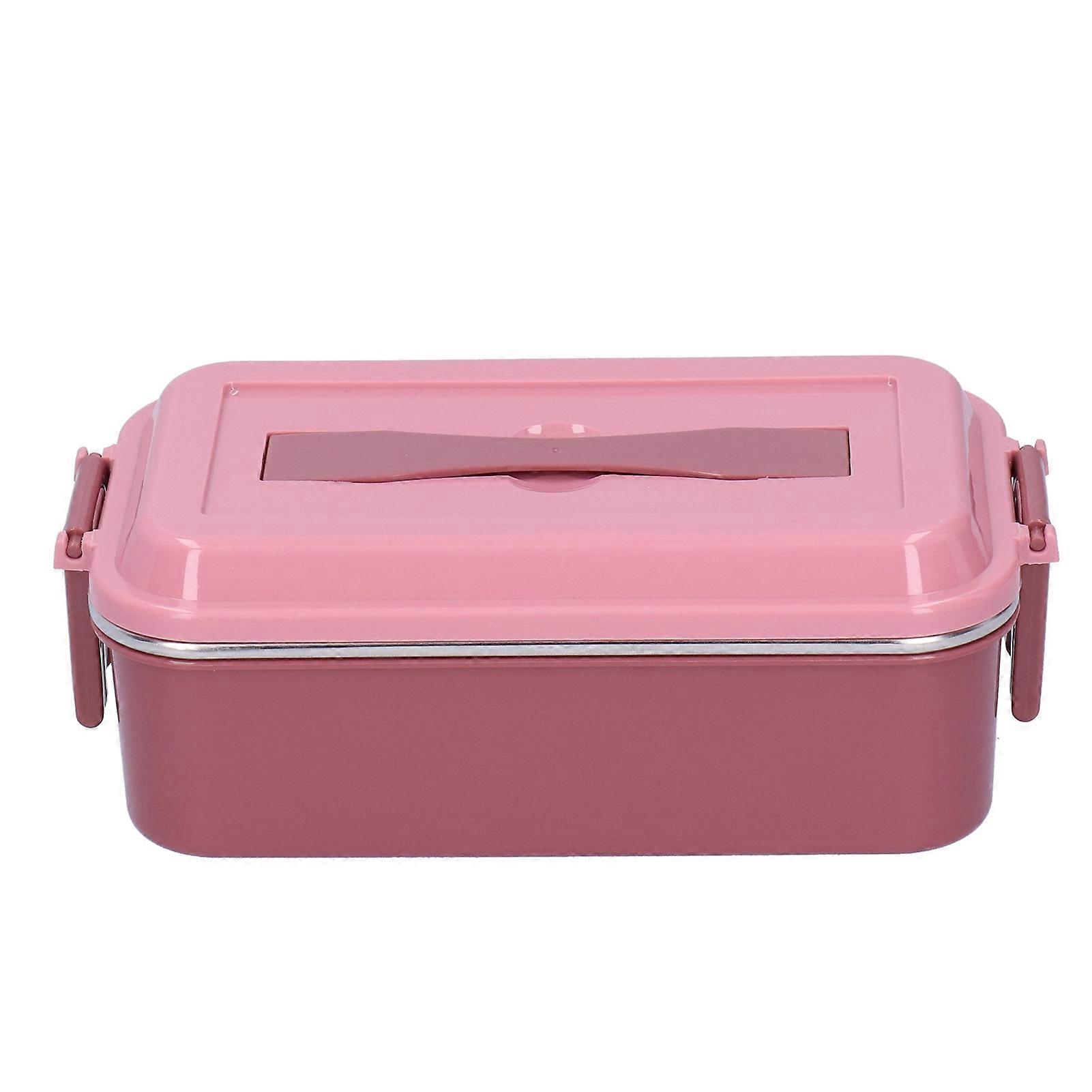 304 Stainless Steel Lunch Box Rectangular Insulated Portable Bento Box with Handle